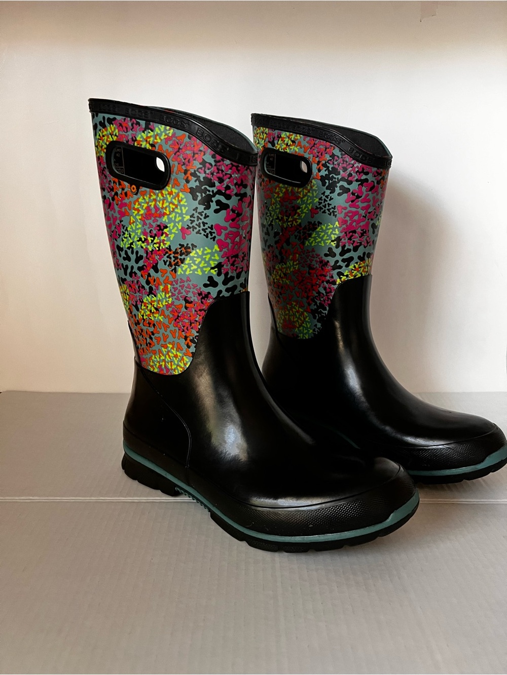 BOGS Berkeley Footprint Women’s Rain Boots Size 11 – Colorful Print